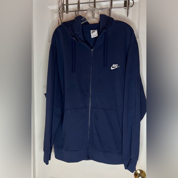 Nike Other - nike hooded jacket Men’s Size XXL Blue Embroidered Gorpcore  Great Condition
